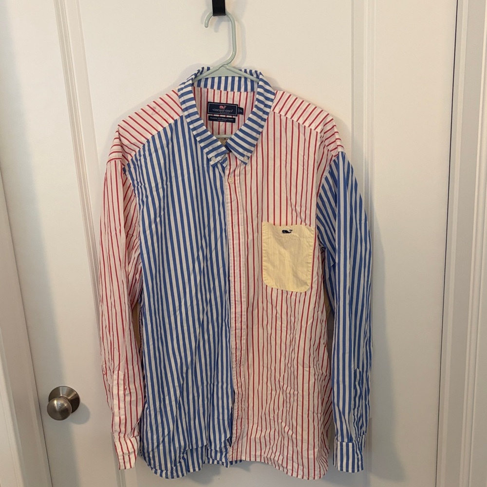 Striped Multicolor Vineyard Vines Men's Shirt